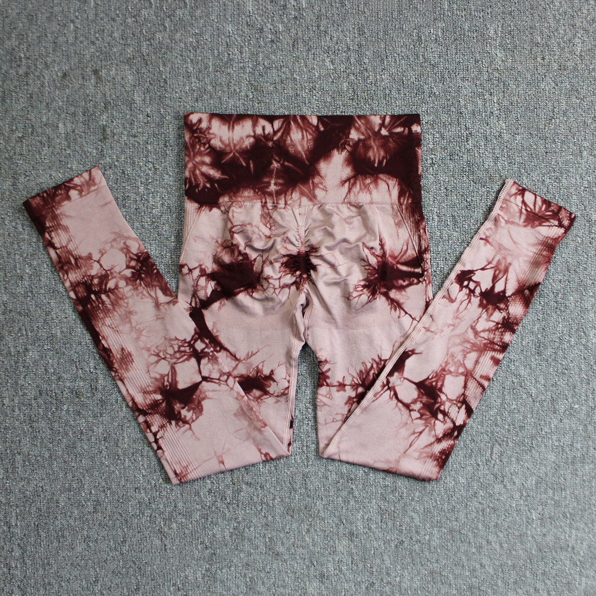 High Waist Seamless Tie-Dye Yoga Pants