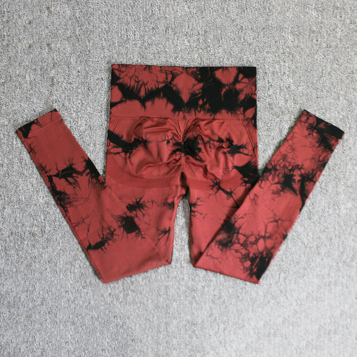 High Waist Seamless Tie-Dye Yoga Pants