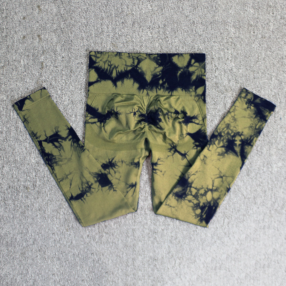 High Waist Seamless Tie-Dye Yoga Pants