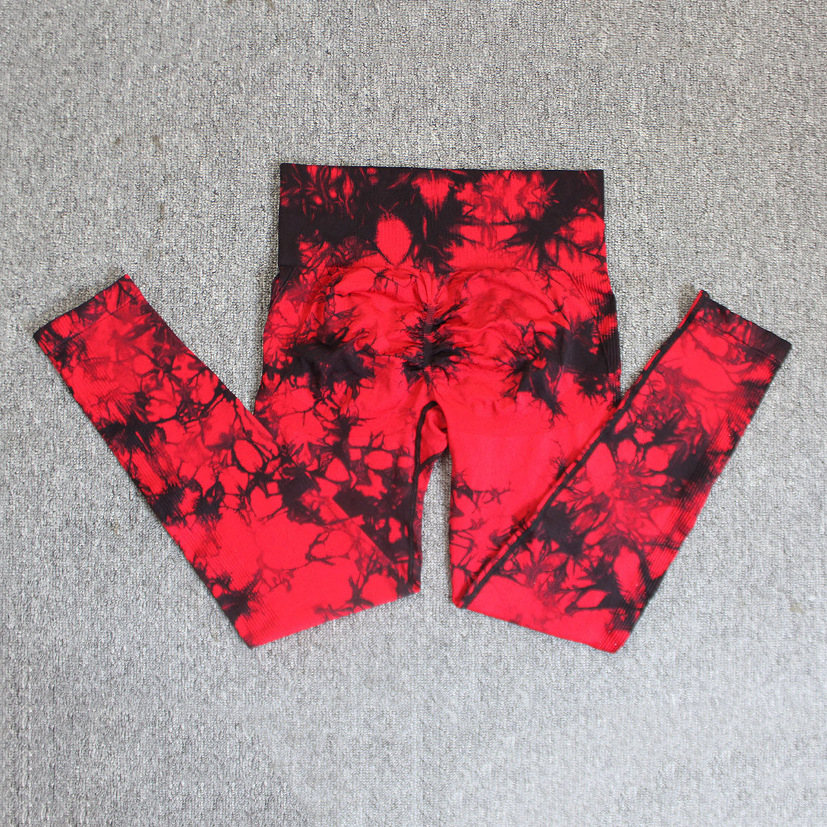 High Waist Seamless Tie-Dye Yoga Pants