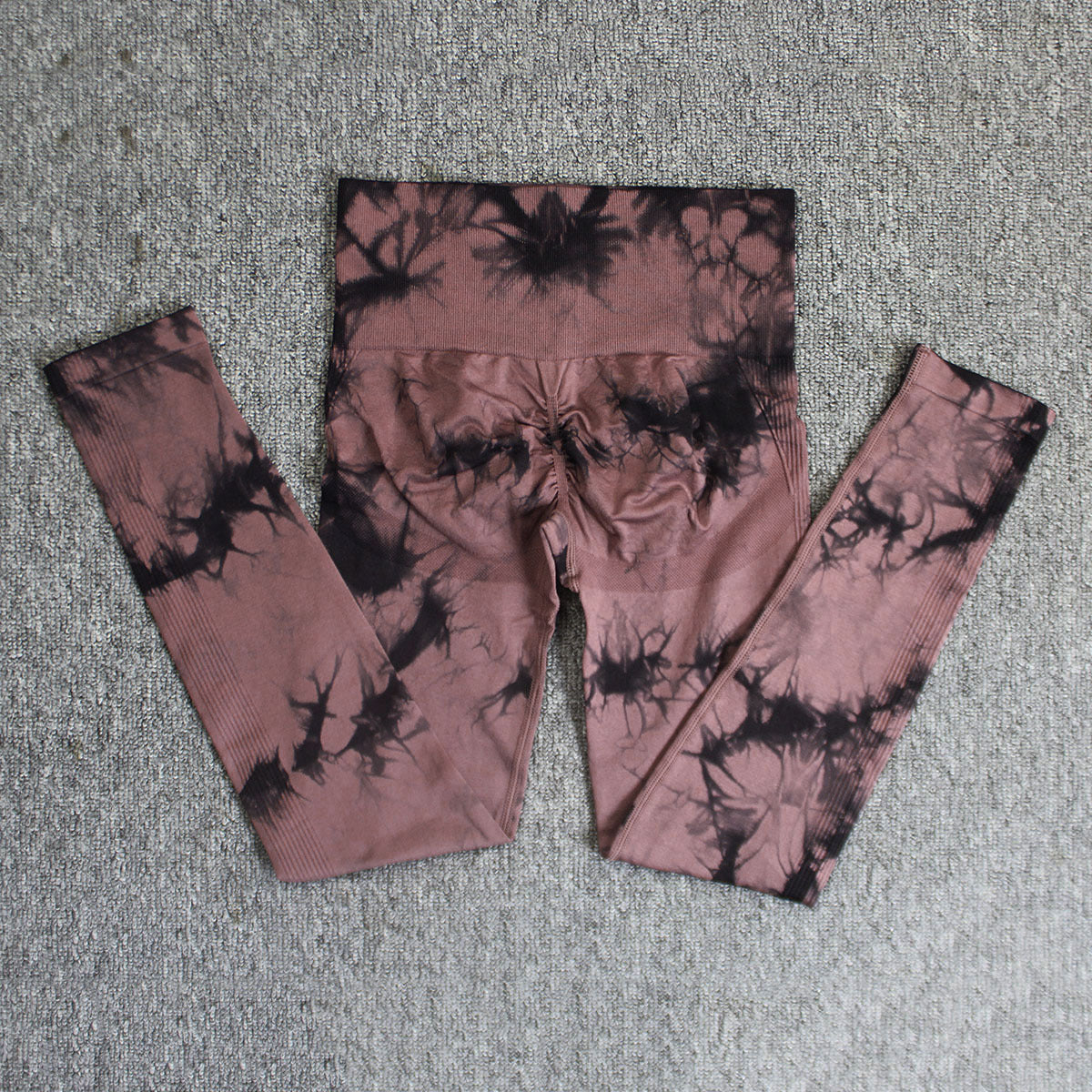 High Waist Seamless Tie-Dye Yoga Pants