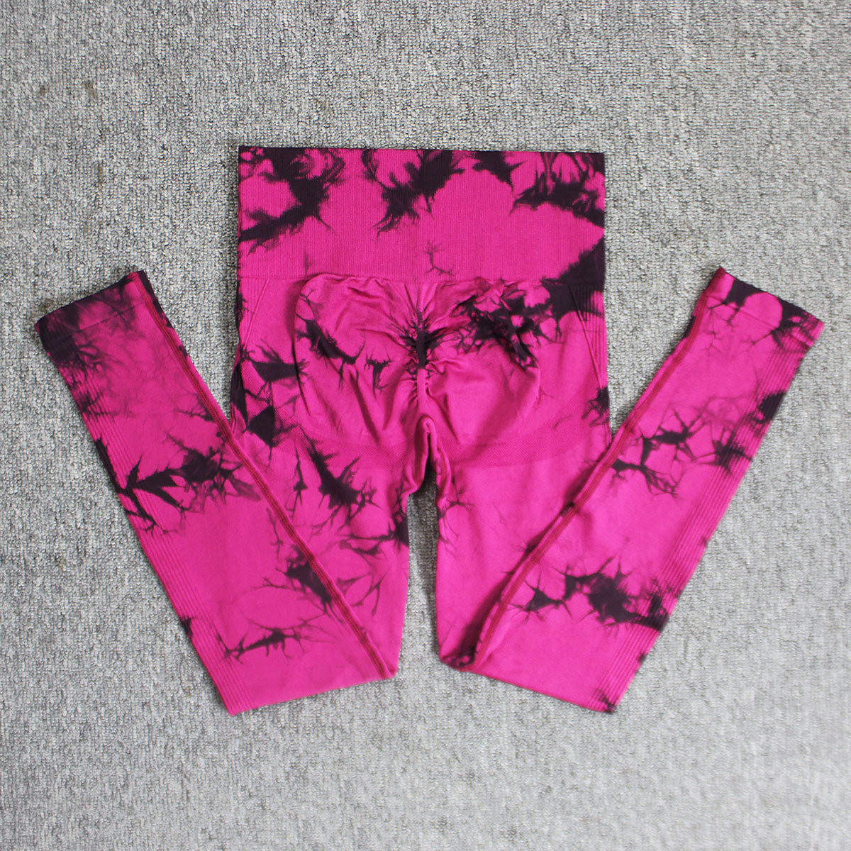 High Waist Seamless Tie-Dye Yoga Pants