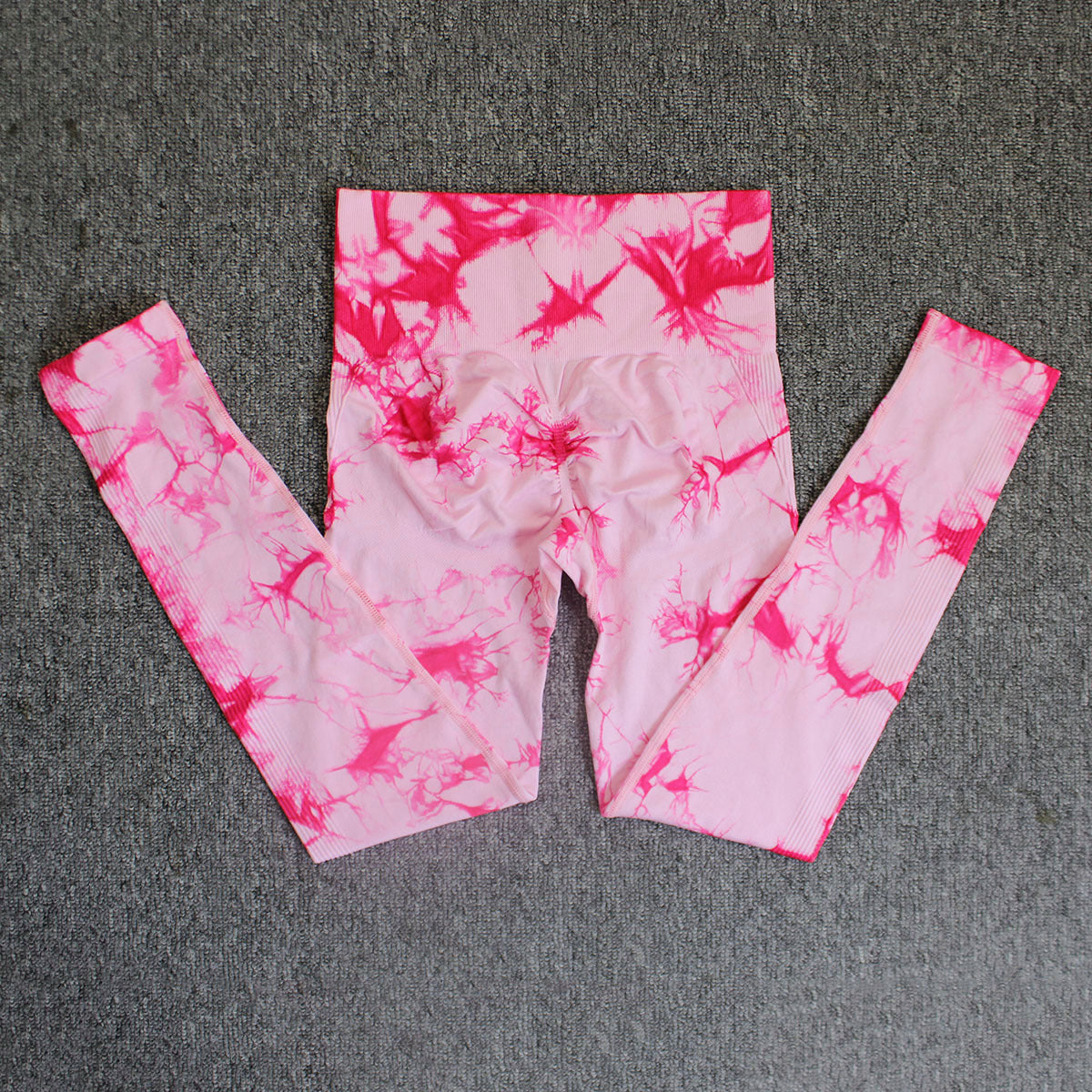 High Waist Seamless Tie-Dye Yoga Pants