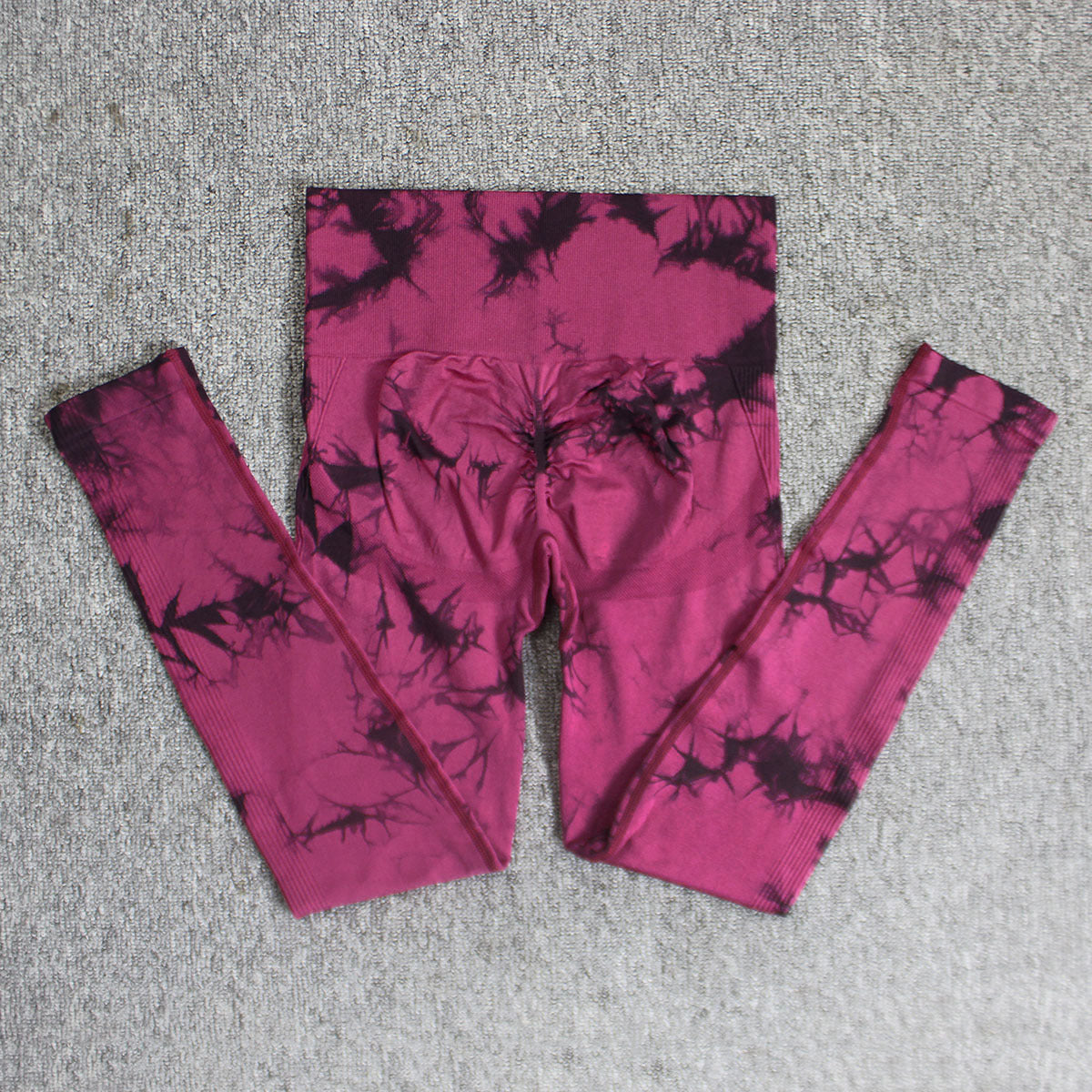 High Waist Seamless Tie-Dye Yoga Pants